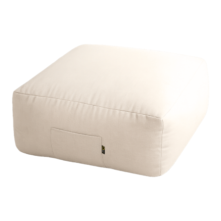 เบาะนั่งทรงสี่เหลี่ยม RENITA HOME รุ่นTOFU POUF สีครีม_0